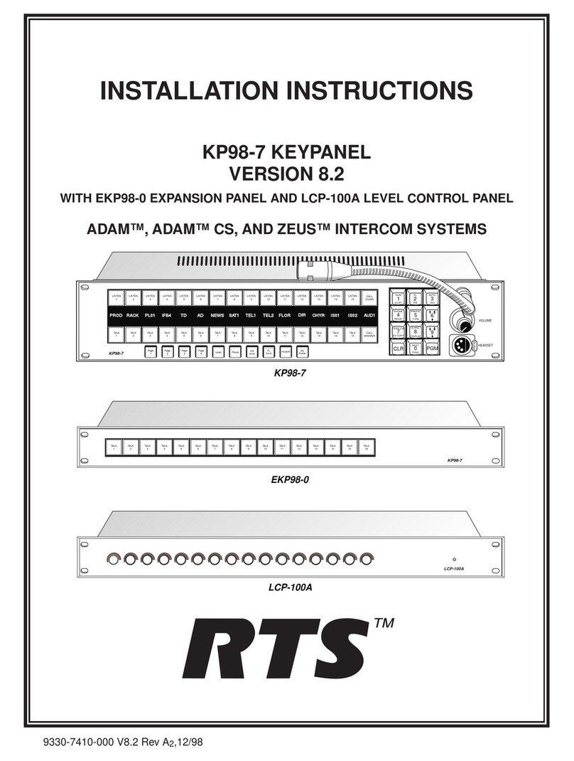 RTS KP-98 installation instructions