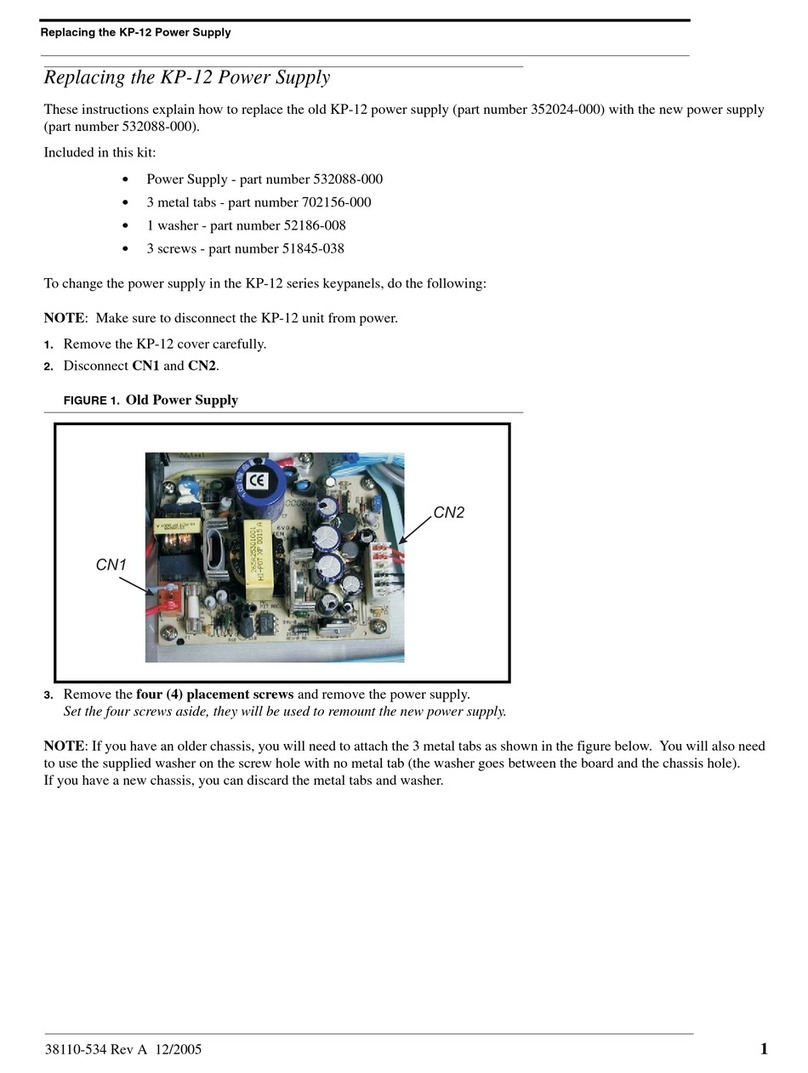 RTS KP-12 Replacement instructions