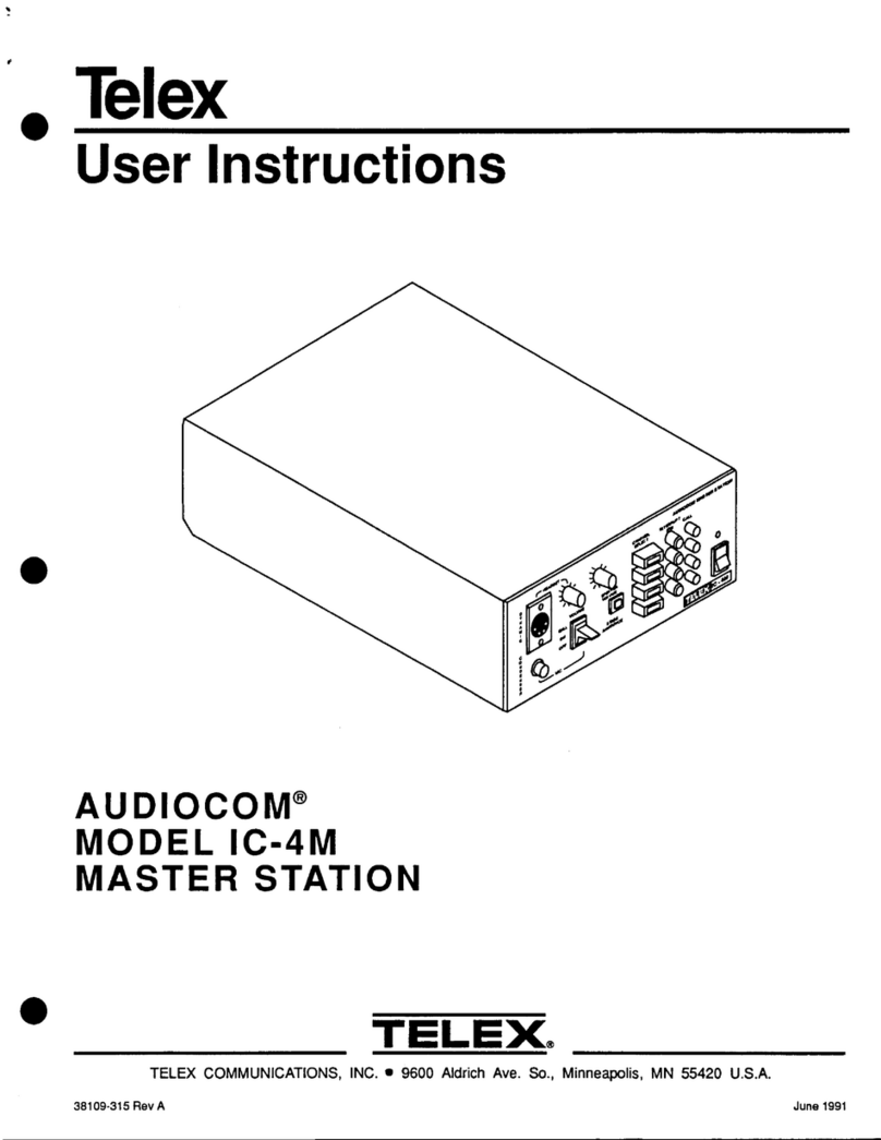 Telex Audiocom IC-4M User manual