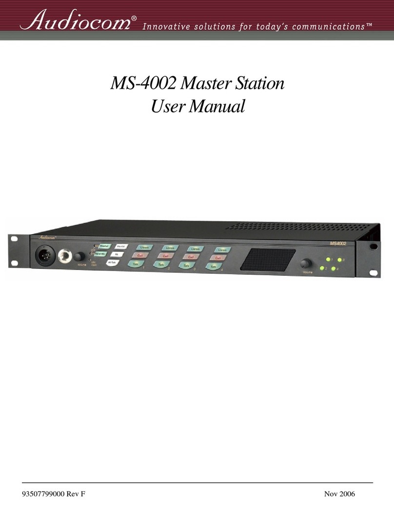 Audiocom MS-4002 user manual