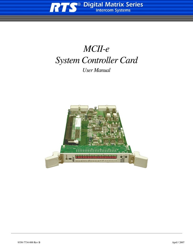 RTS MCII-e User manual