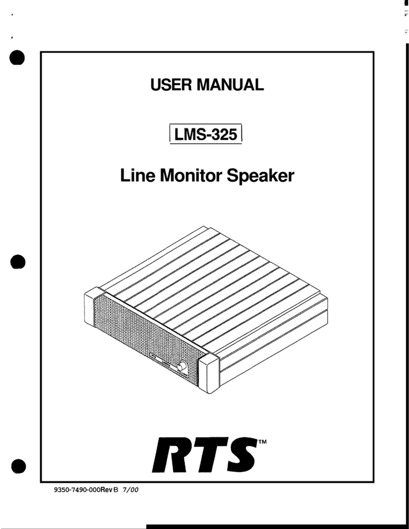RTS LMS-325 user manual