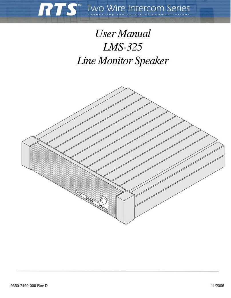 RTS LMS-325 user manual