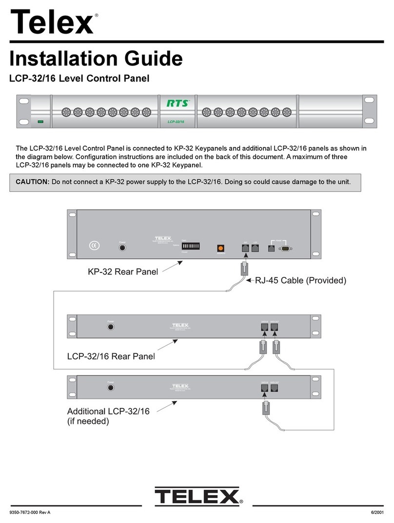 Telex LCP-16 installation guide