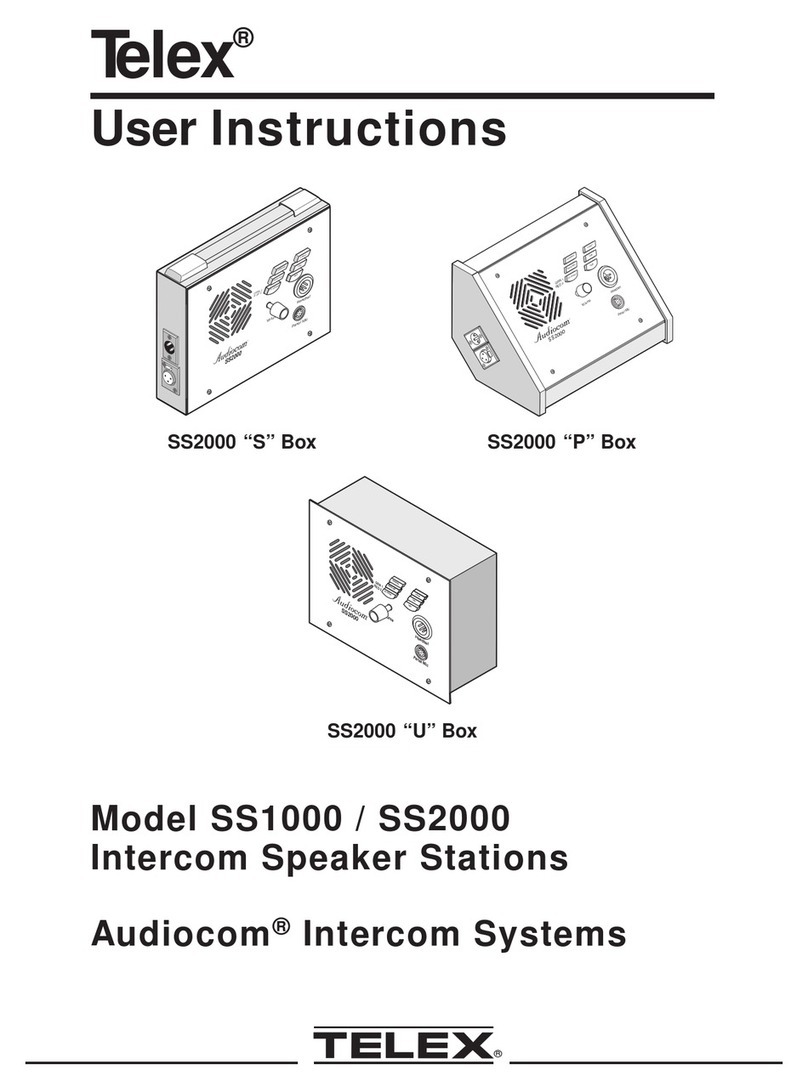 Telex SS2000 User manual