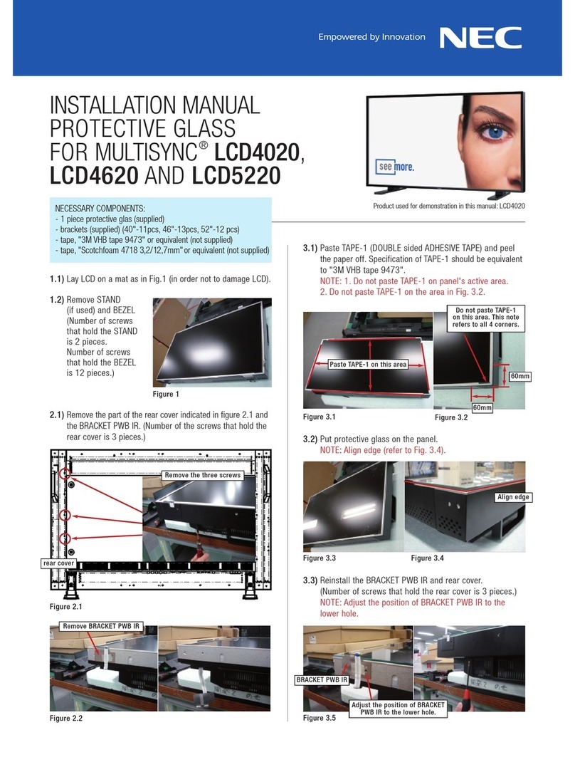 NEC MultiSync LCD4020 User manual