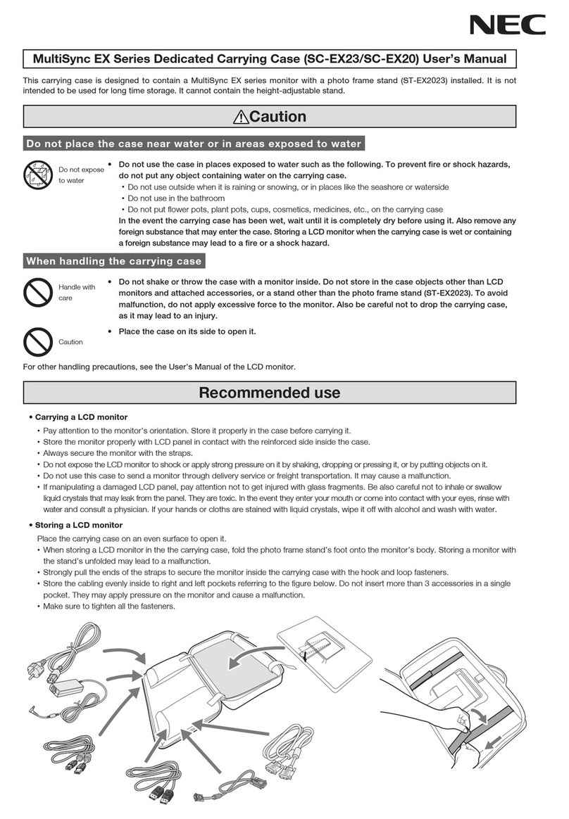 NEC MultiSync SC-EX20 manual