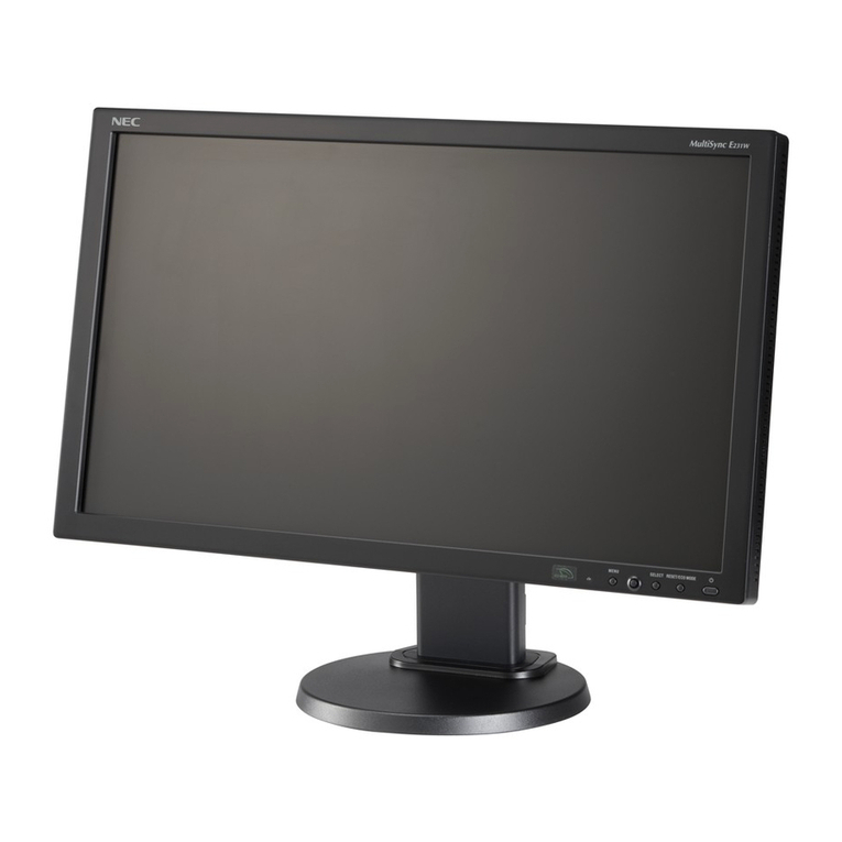 NEC MultiSync E231W User manual