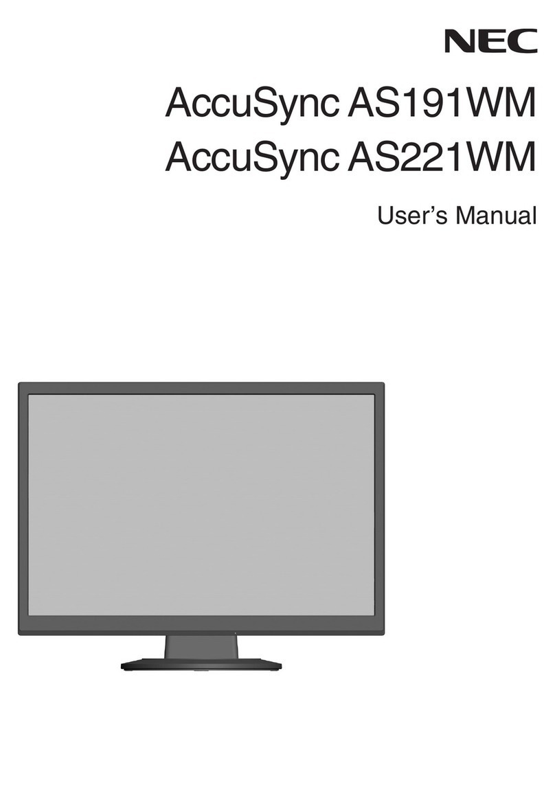 NEC AccuSyncAS221WM User manual