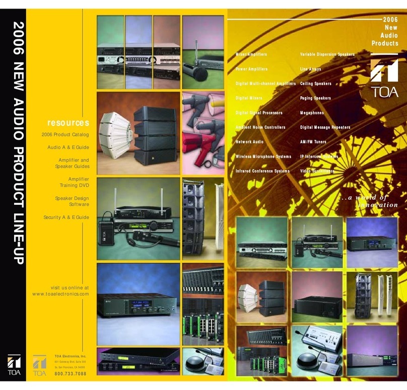 Toa A-9060DH Owner's manual