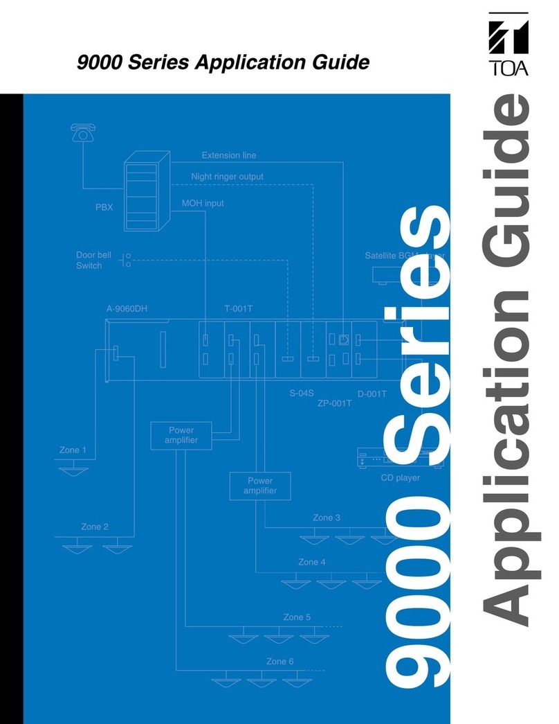 Toa A-9060DH Application guide