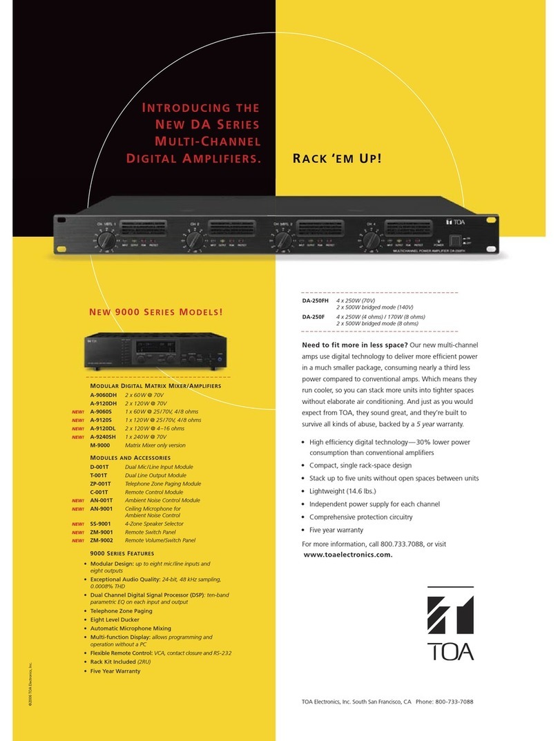 Toa A-9060DH User manual