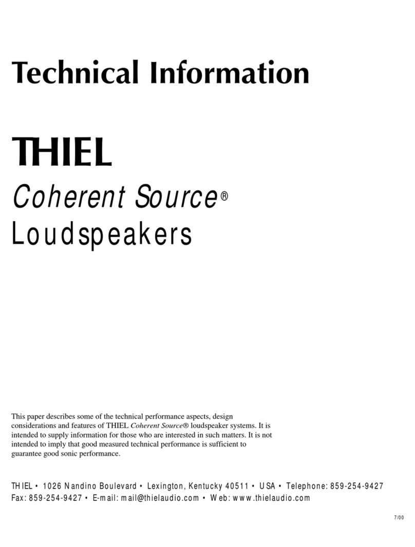 Thiel CS6 Manual
