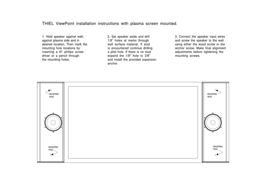Thiel ViewPoint User manual