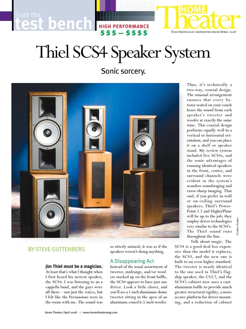 Thiel SCS4 Dimensions
