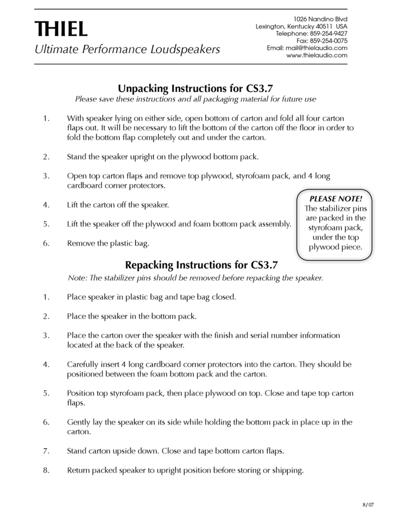 Thiel Coherent Source CS3.7 User manual
