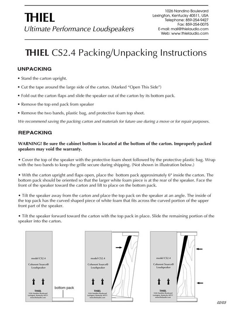 Thiel CS2.4 User manual