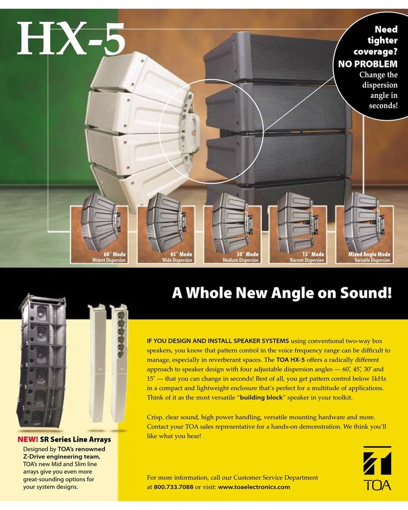 Toa HX-5 User manual