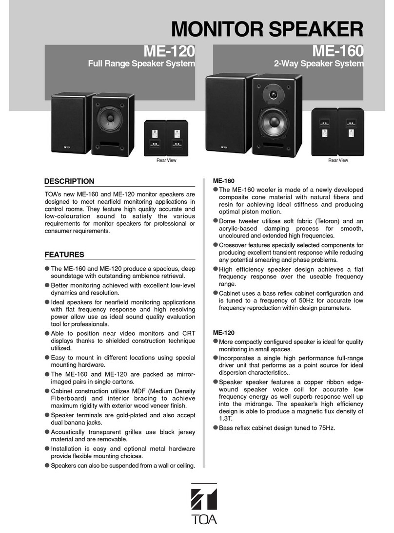 Toa ME-120 User manual