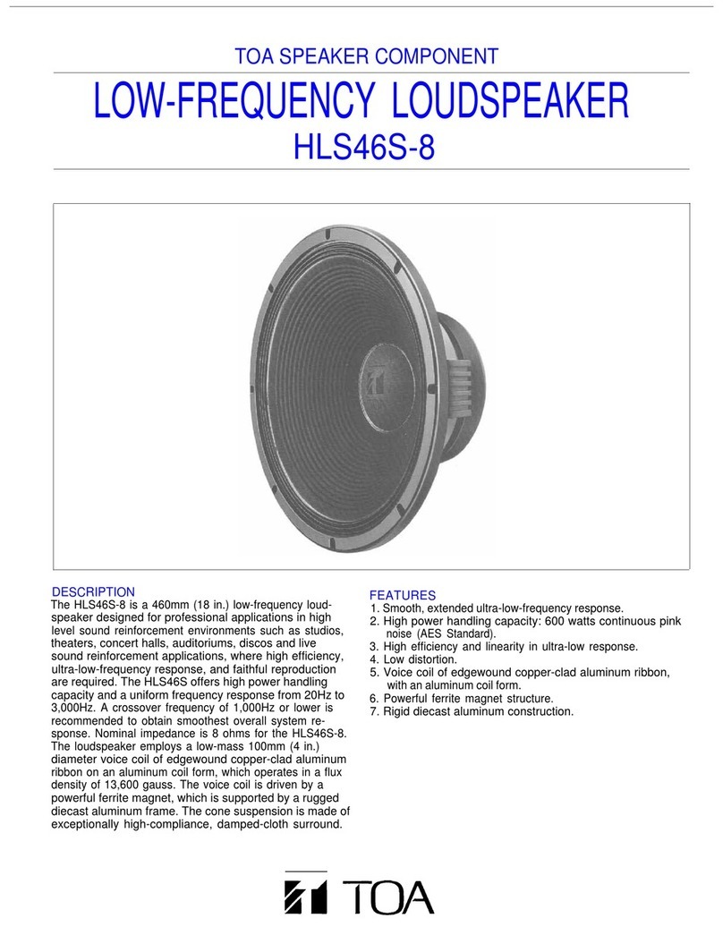 Toa HLS46S-8 User manual