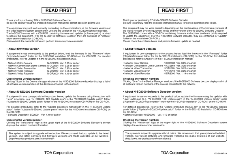 Toa Netcansee N-VR2010 Read first