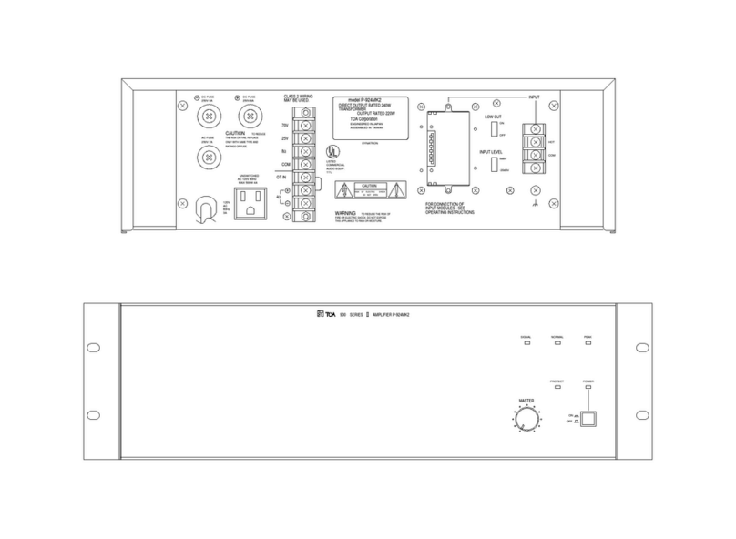 Toa P-924MK2 User manual