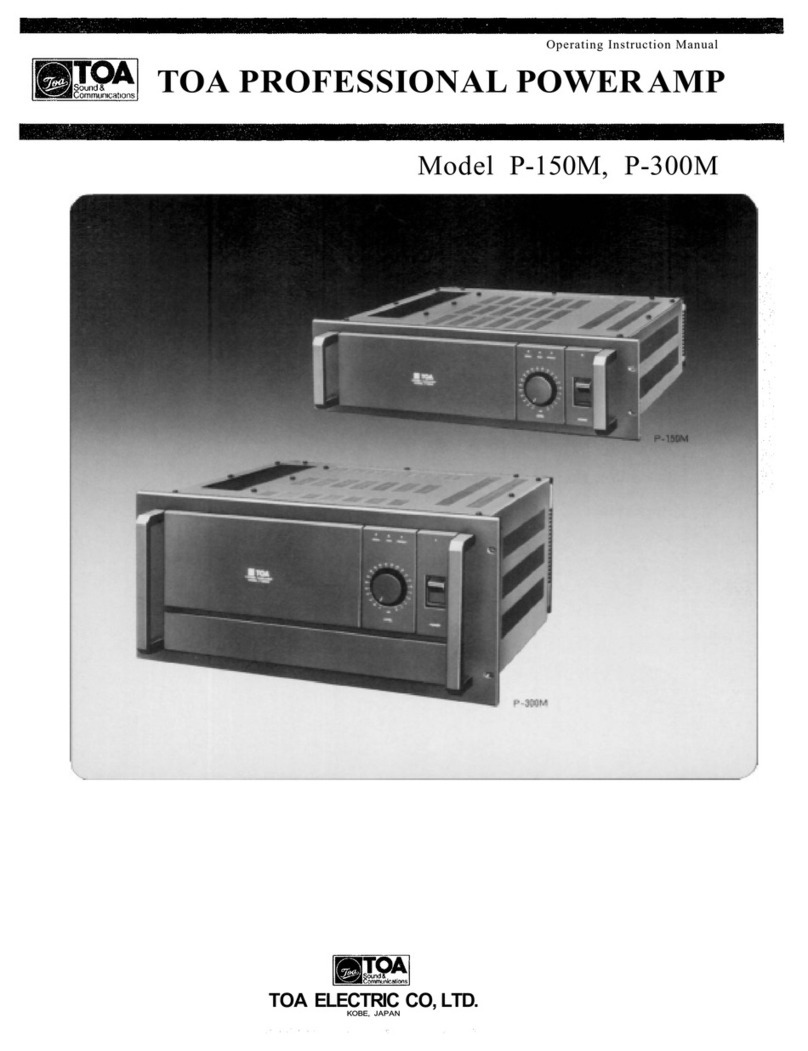 Toa P-150M Instruction Manual