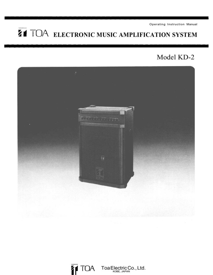 Toa KD-2 Instruction Manual