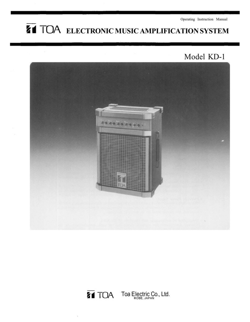 Toa KD-1 Instruction Manual