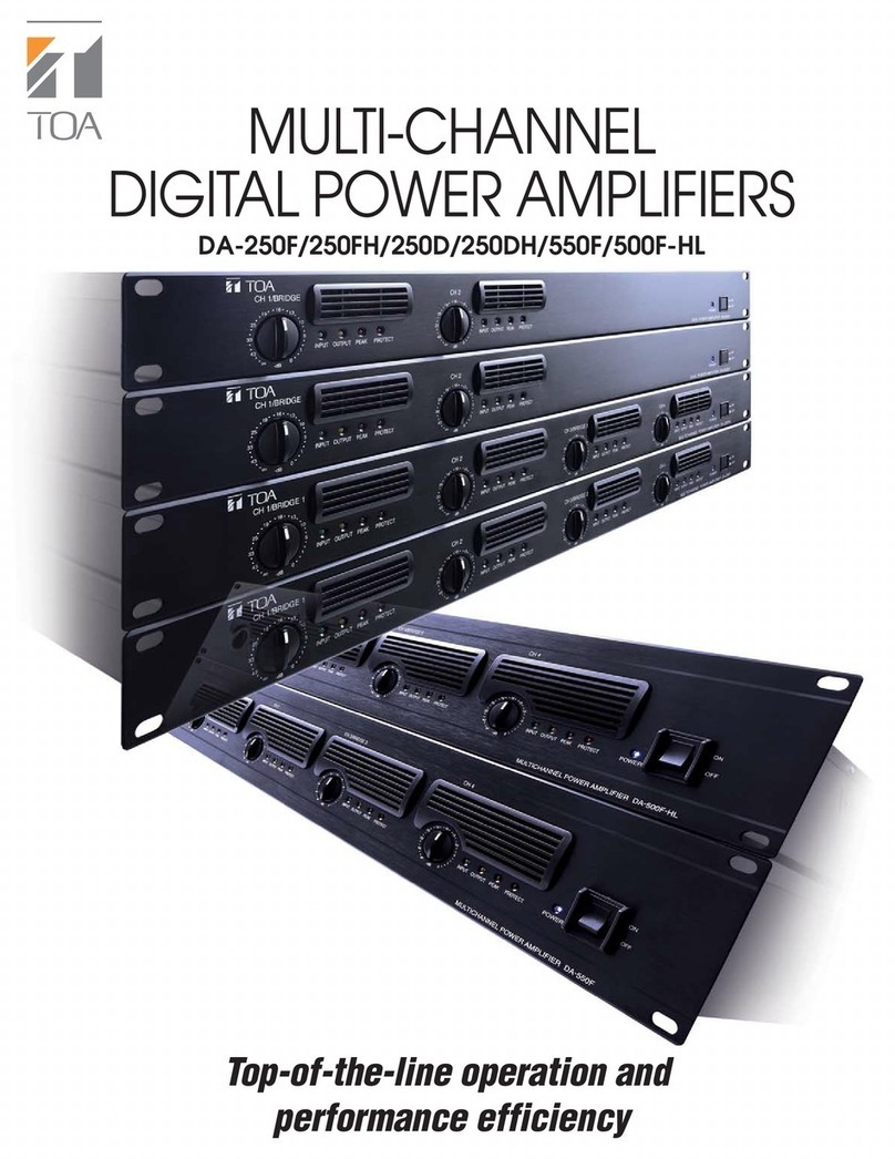 Toa DA-250D User manual
