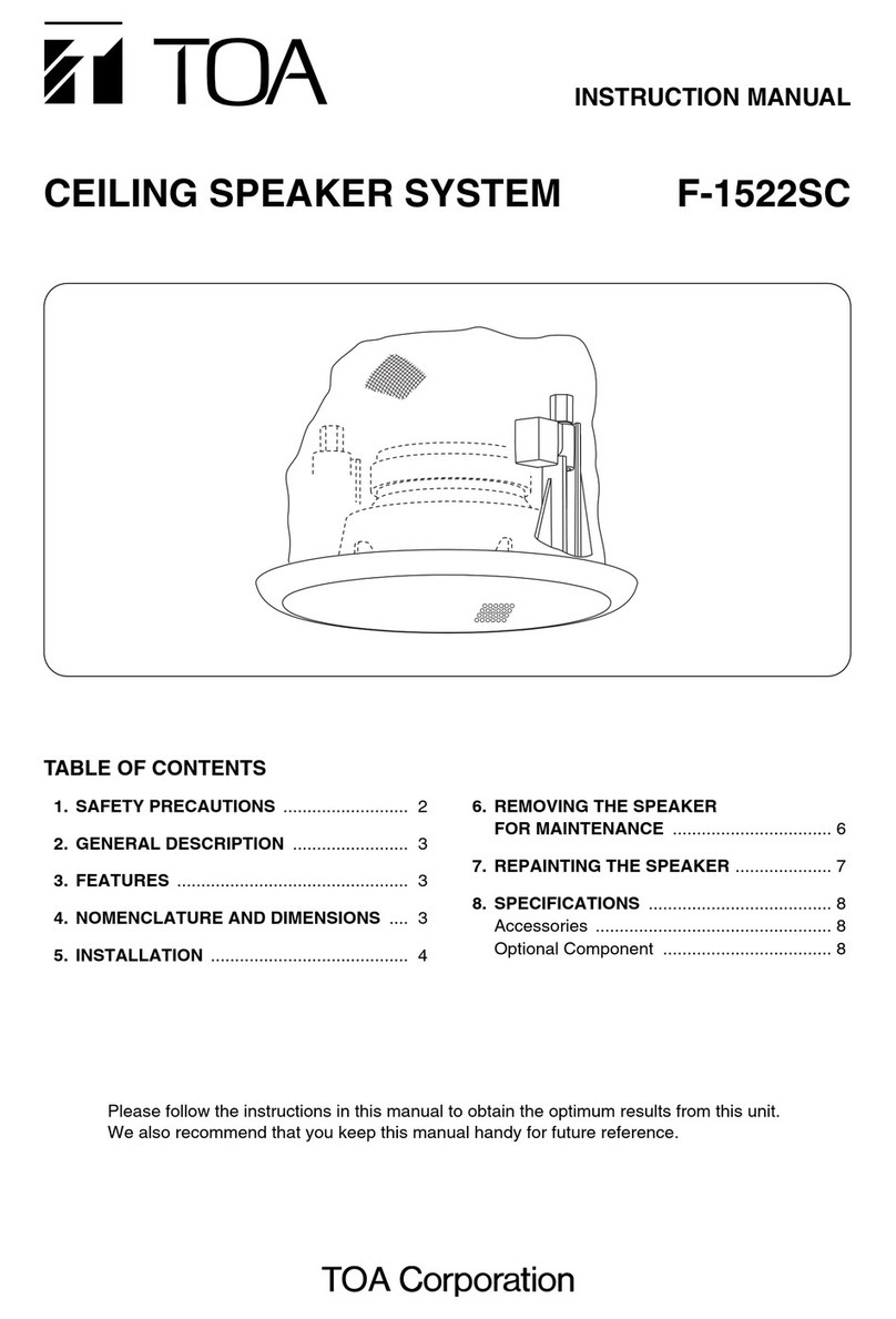 Toa F-1522SC User manual