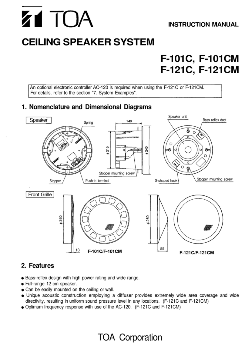 Toa F-121C/M User manual