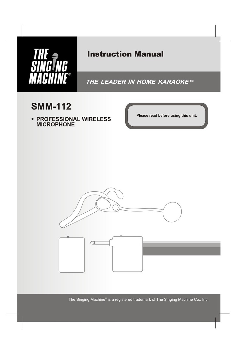 The Singing Machine SMM-112 instruction manual