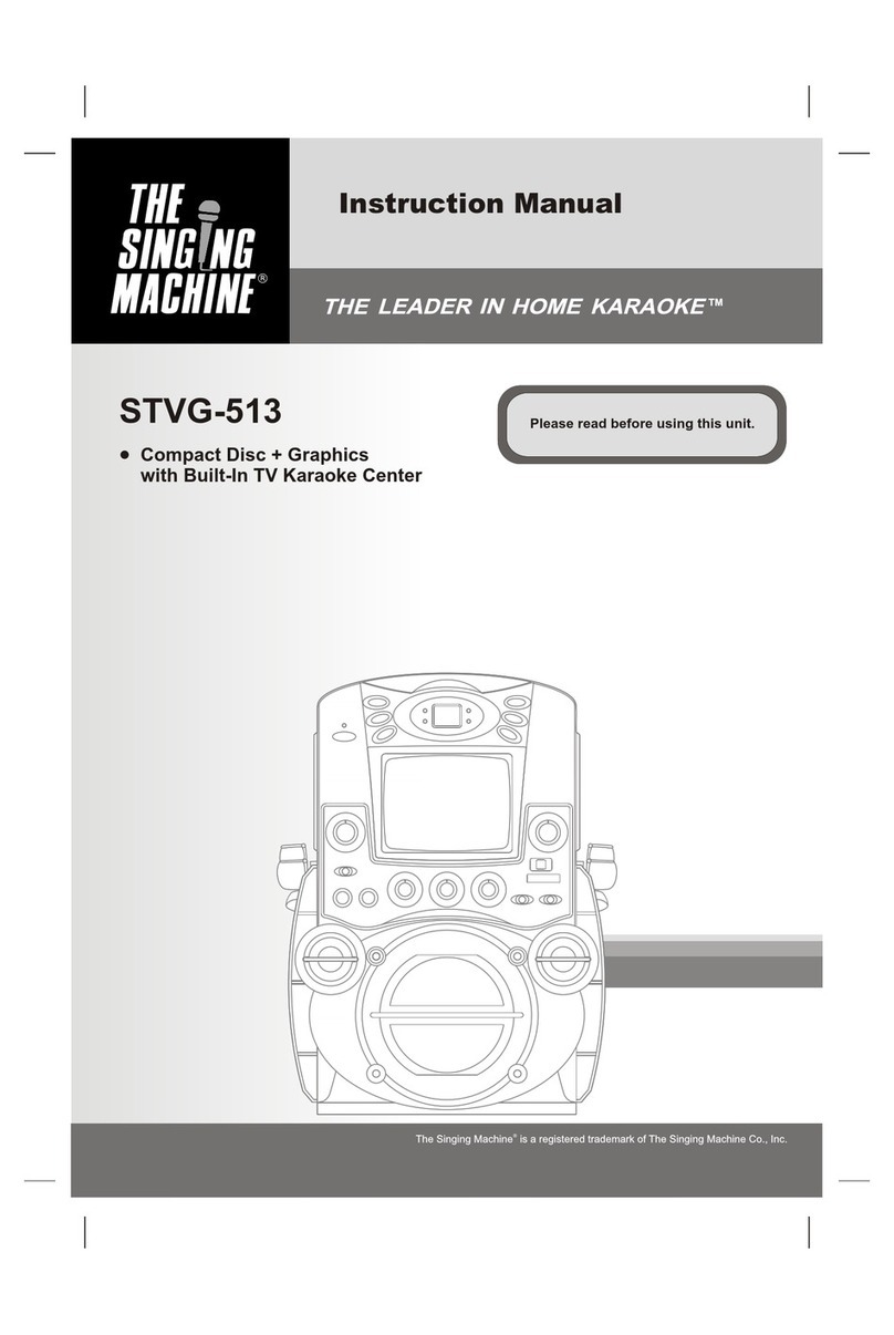 The Singing Machine STVG-513 User manual