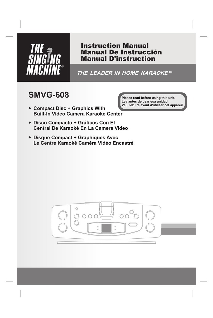 The Singing Machine SMVG-608 User manual