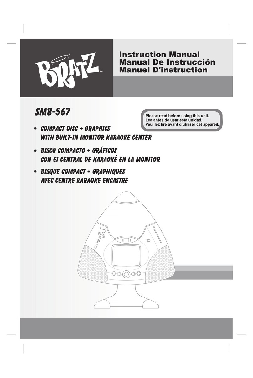 The Singing Machine Bratz SMB-567 instruction manual