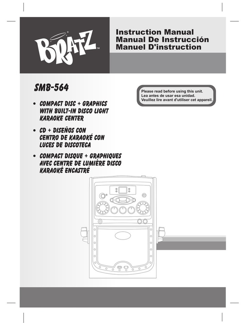 The Singing Machine Bratz SMB-564 instruction manual