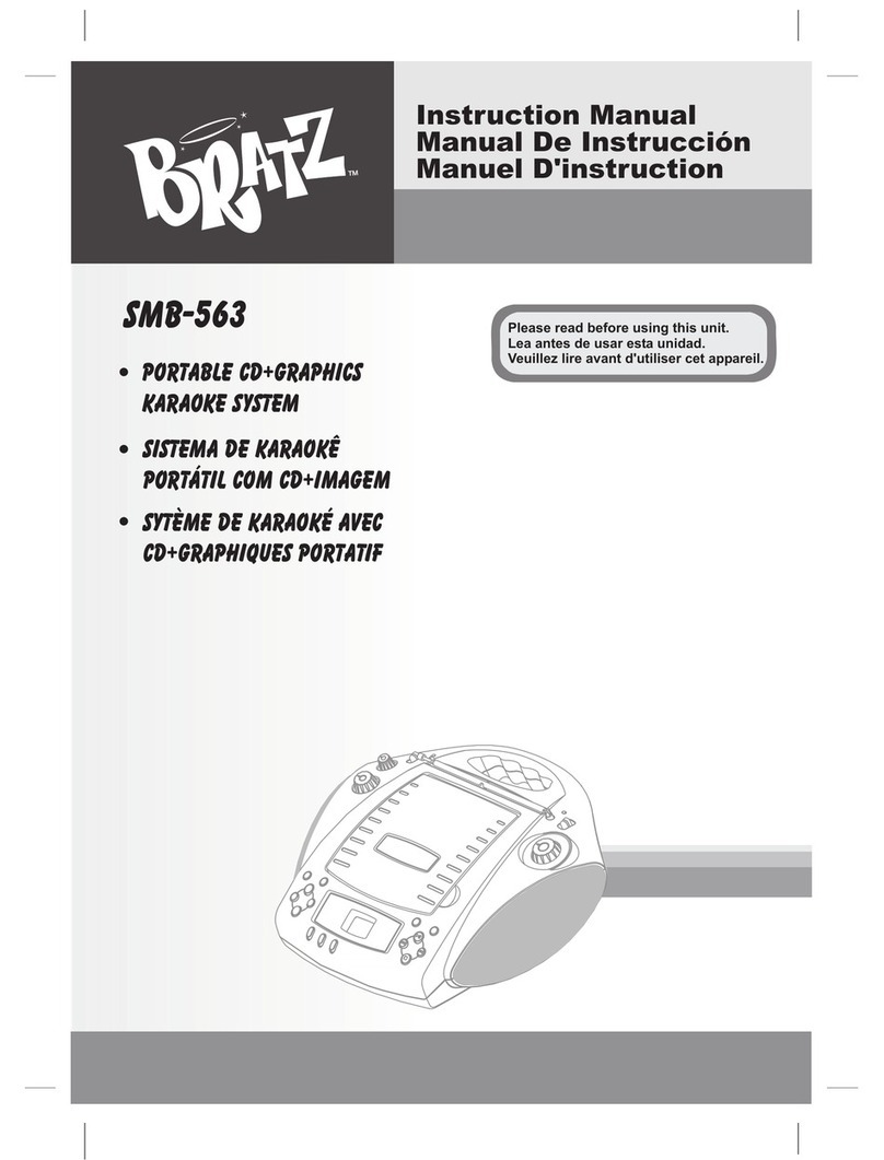 The Singing Machine Bratz SMB-563 instruction manual