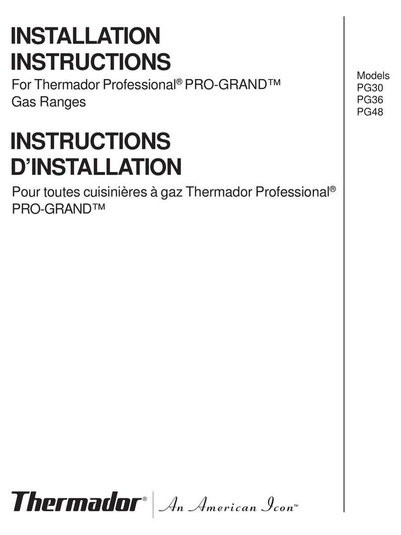 Thermador PRG304EG User manual