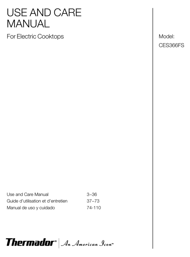 Thermador CookSmart CES366FS use and care manual