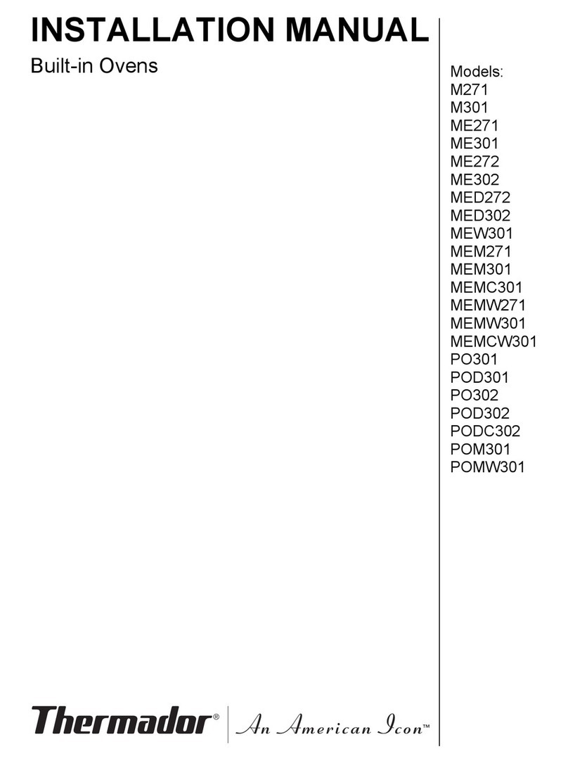 Thermador M271ES User manual