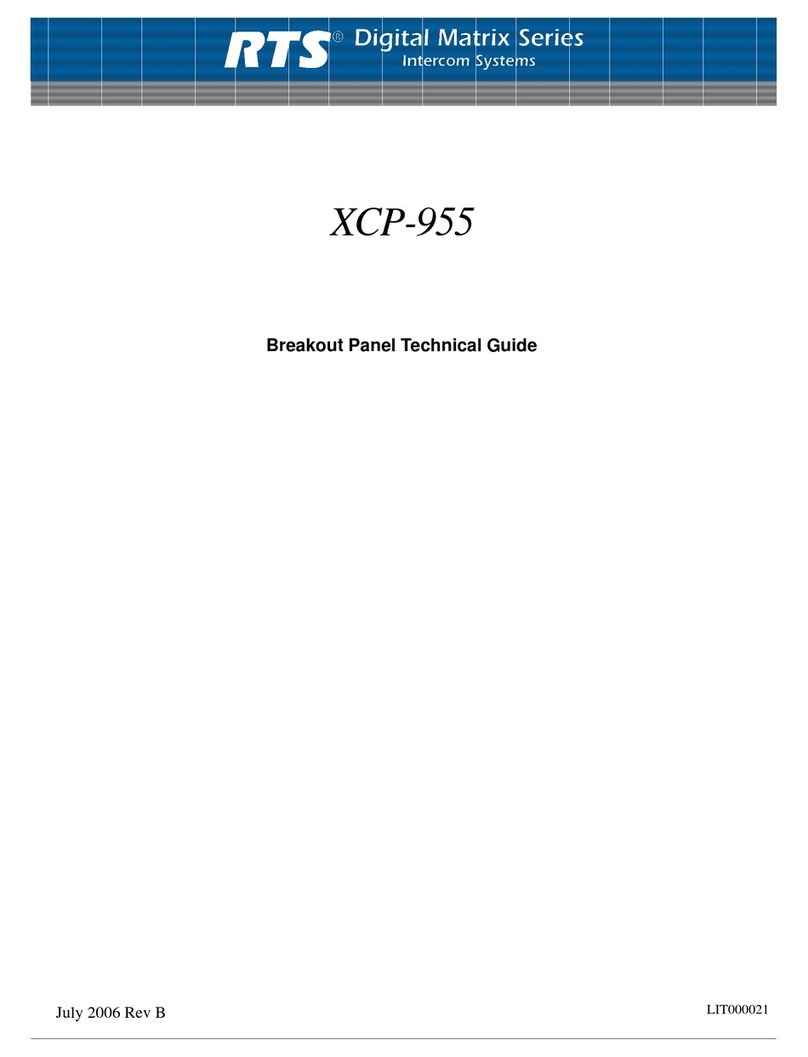 RTS XCP-955 Technical guide