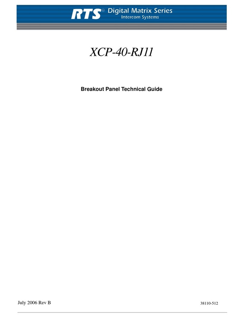 RTS XCP-40-RJ11 Quick start guide