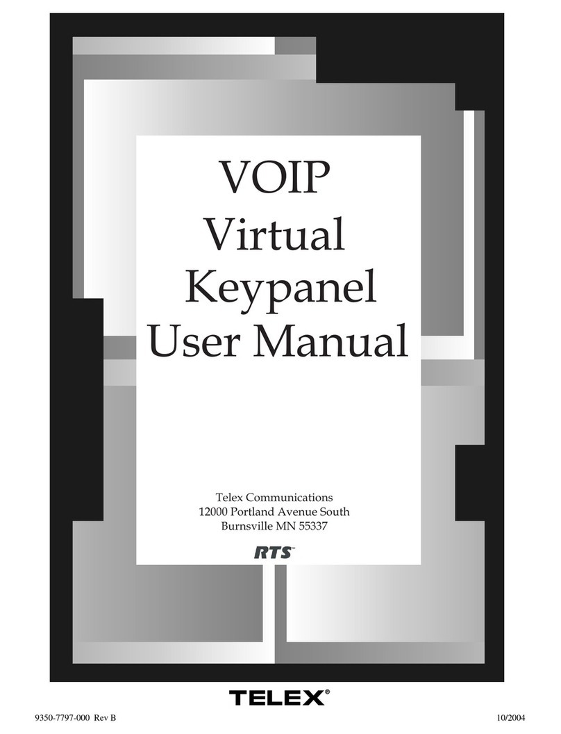 Telex VOIP user manual Telex VOIP user manual