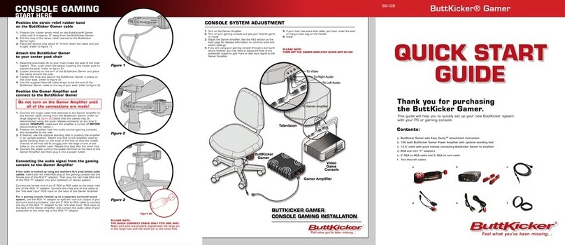 ButtKicker BK-GR quick start guide
