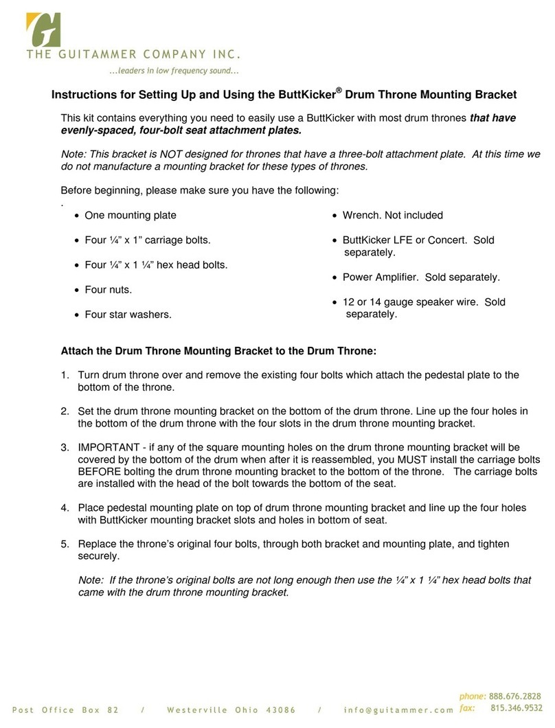 The Guitammer Company BK-DTM supplementary guide