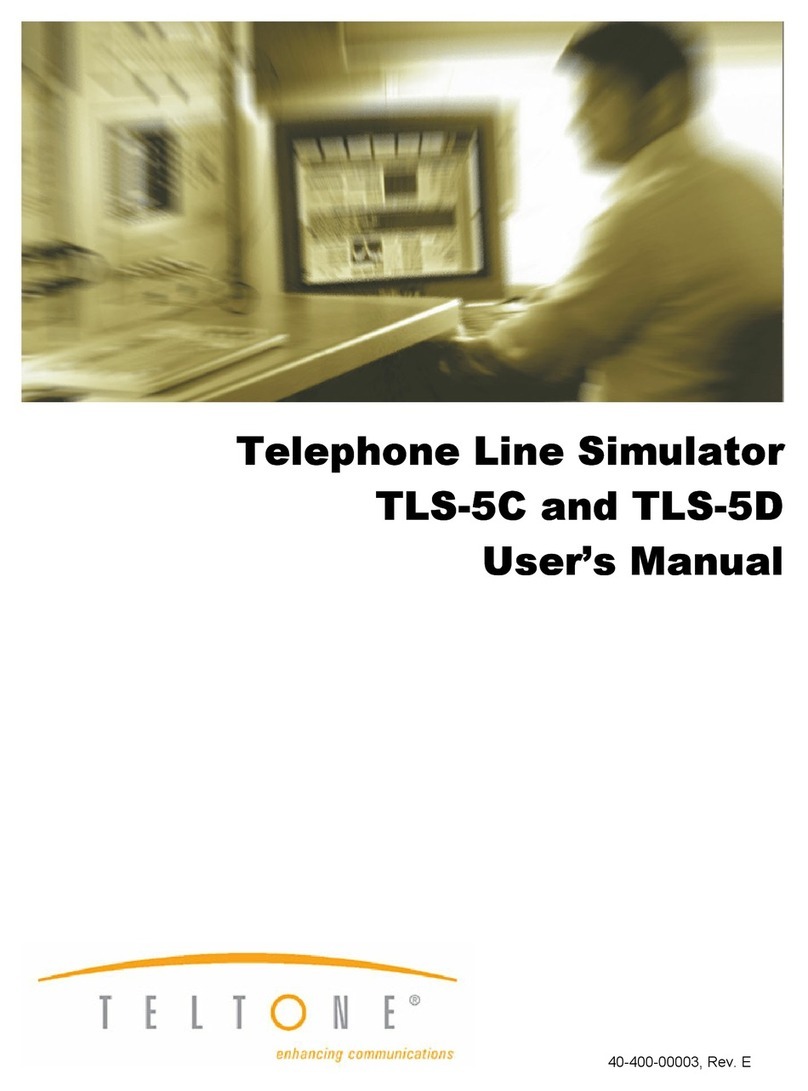 Teltone TLS-5C user manual