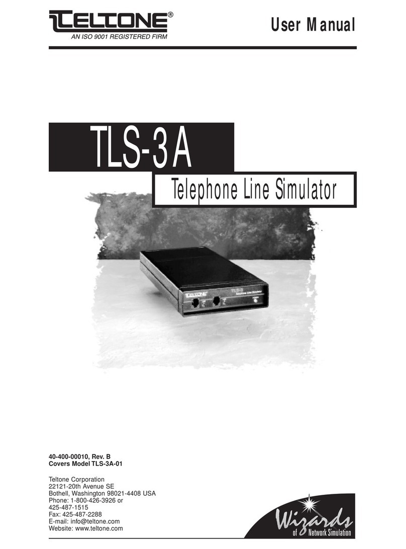 Teltone TLS-3A User manual