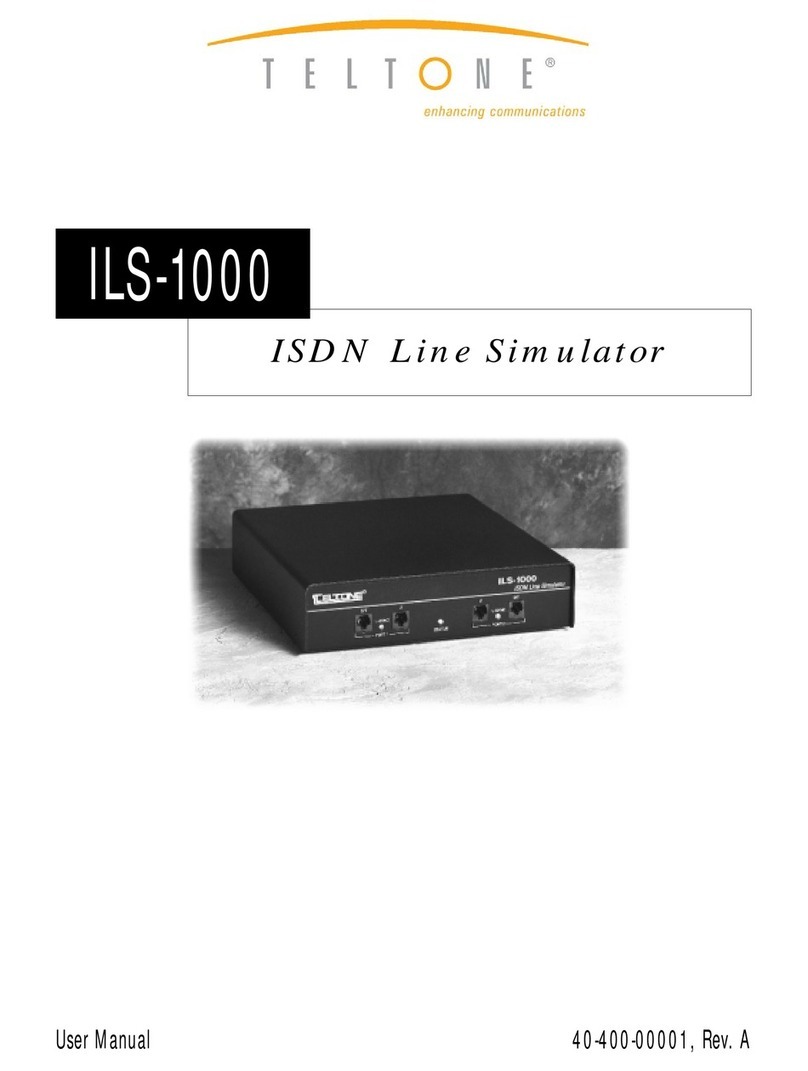 Teltone ILS-1000 User manual