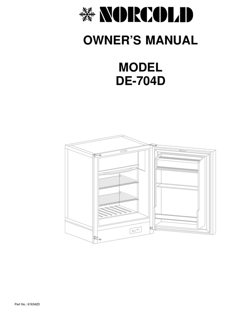 Norcold DE-704D User manual